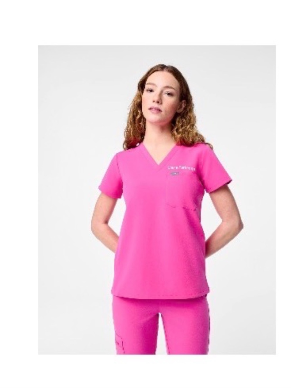 Figs Caterina scrub top Rapid Response Pink xs/petite